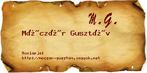Móczár Gusztáv névjegykártya